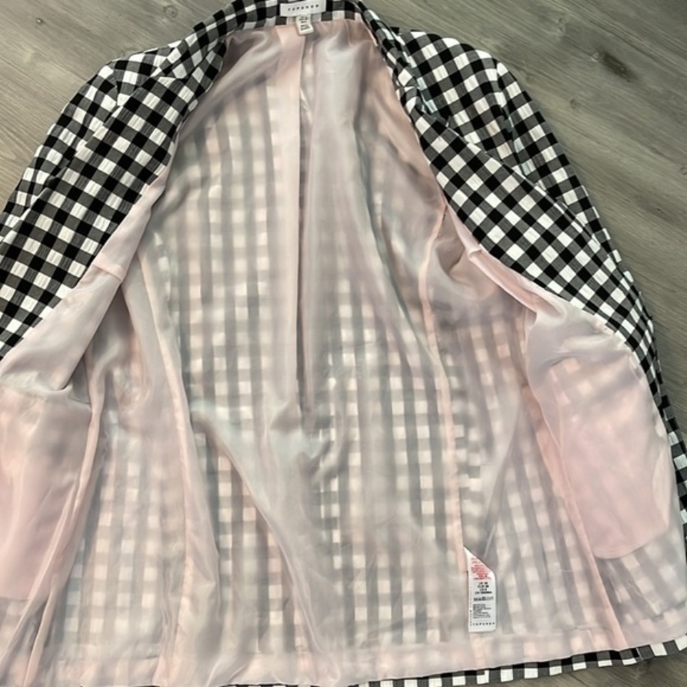 TopShop gingham blazer - Picture 4 of 5